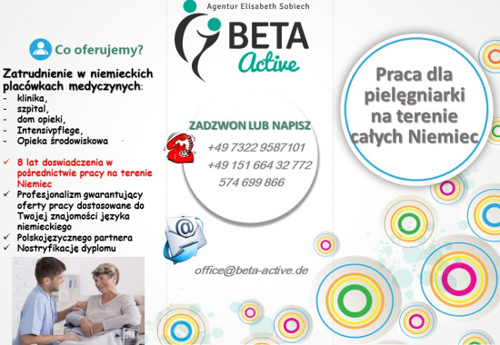 Pielęgniarka – praca w Niemczech, 